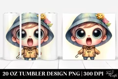 Baby with Big Eyes and Hat | 20 Oz Tumbler Product Image 1
