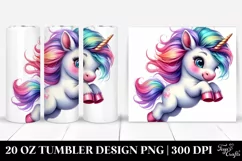 Cute Baby Unicorn Drawing | 20 oz Tumbler Product Image 1