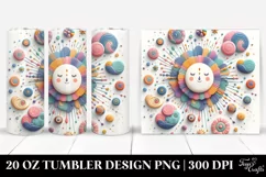 Colorful Whimsical Pastel Sun | 20 Oz Tumbler Product Image 1