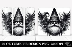 Washed Watercolor Evil Gnome Tumbler Design Product Image 1