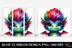 Dragon with Cool Haircut PNG Product Image 1