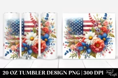 Washed Watercolor Flowers | 20 oz Tumbler Product Image 1