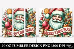 Vibrant Merry Christmas Clipart 20 Oz Tumbler Product Image 1