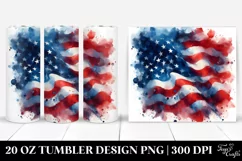 Washed Watercolor Flag | 20 oz Tumbler Product Image 1