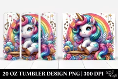 Baby Unicorn Stage. 20 oz Tumbler Design Product Image 1