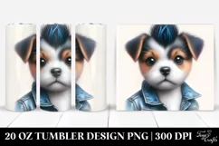 Proud Dog in Jeans PNG Product Image 1
