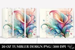 Retro Calla Lily Tumbler | 20 oz Tumbler Product Image 1