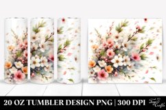 Tumbling Rabbit with Spring Petals | 20 Oz Tumbler Product Image 1