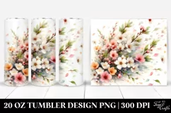 Tumbling Rabbit with Spring Petals | 20 Oz Tumbler Product Image 1