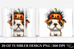 Crazy Bulldog Halloween PNG Product Image 1