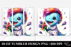 Baby Dinosaur in Pajamas PNG Product Image 1