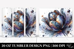 Glossy Tulip with Metallic Insertions | 20 Oz Tumbler Product Image 1