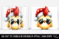 Cute Chicken with Punk Haircut Clipart Product Image 1
