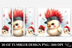 Cute Chicken with Punk Haircut Clipart Product Image 1