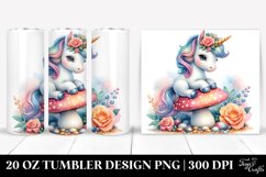 Baby Unicorn Mushroom. 20 oz Tumbler Design Product Image 1