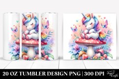 Baby Unicorn Mushroom. 20 oz Tumbler Design Product Image 1