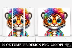 Vibrant Baby Tiger for Summer, High-Quality Clipart Product Image 1