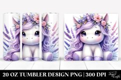 Baby Unicorn Lavender | 20 oz Tumbler Product Image 1