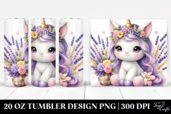 Baby Unicorn Lavender | 20 oz Tumbler Product Image 1