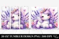 Baby Unicorn Lavender | 20 oz Tumbler Product Image 1