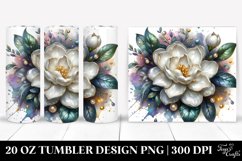 Detailed Glossy Gardenia with Golden Insertions | 20 Oz Product Image 1