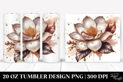 Detailed Glossy Gardenia with Golden Insertions | 20 Oz Product Image 1