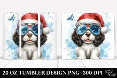 English Springer Spaniel with Sky Goggles PNG Product Image 1