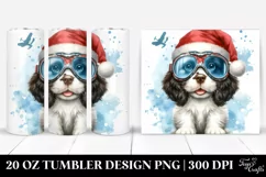 English Springer Spaniel with Sky Goggles PNG Product Image 1
