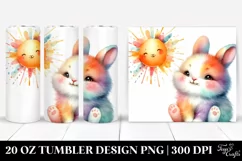 Colorful Boho Baby Rabbit | 20 Oz Tumbler Product Image 1
