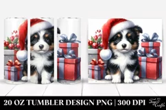 Cute Border Collie in Winter PNG Product Image 1