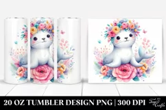 Pastel Cartoon Seal | 20 oz Tumbler Product Image 1
