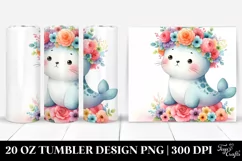 Pastel Cartoon Seal | 20 oz Tumbler Product Image 1