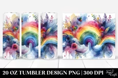 Colorful Abstract Rainbow 20 Oz Tumbler Product Image 1