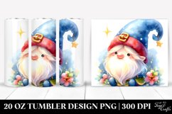 Colorful Watercolor of Cute Gnome Product Image 1