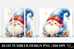 Colorful Watercolor of Cute Gnome Product Image 1