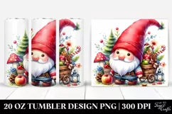 Colorful Watercolor of Cute Gnome Product Image 1