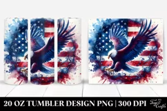 Detailed Watercolor Flag | 20 oz Tumbler Product Image 1