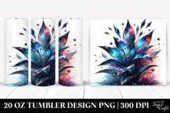 20 Oz Tumbler Sublimation | Shiny Lobelia | Watercolor Product Image 1