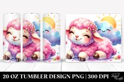 Colorful Pink-Ish Baby Lamb | 20 Oz Tumbler Product Image 1