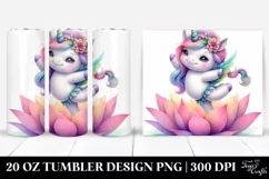 Pastel Baby Unicorn Dancer | 20 Oz Tumbler Product Image 1