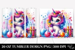 Colorful Baby Unicorn With Court. 20 Oz Tumbler Design Product Image 1