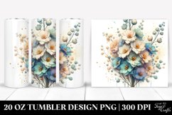 Pastel Wooden Delphinium | 20 Oz Tumbler Product Image 1