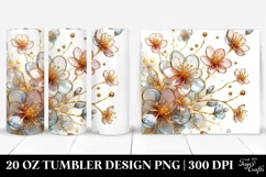 Shiny Cherry Blossom Art | 20 Oz Tumbler Product Image 1