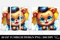 Cute Baby Bear Posing | 20 oz Tumbler Product Image 1