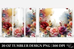 Colorful Red Roses Horizontal Frame | 20 Oz Tumbler Product Image 1