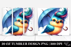 Cute Baby Bird Playing | 20 oz Tumbler Product Image 1