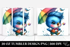 Cute Baby Bird Playing | 20 oz Tumbler Product Image 1