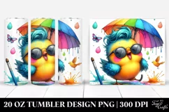 Cute Baby Bird Playing | 20 oz Tumbler Product Image 1