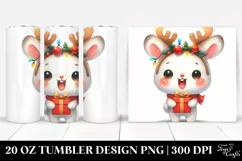 Happy Rabbit with Christmas Accessories PNG Product Image 1