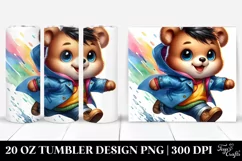 Cute Baby Bear Running | 20 oz Tumbler Product Image 1
